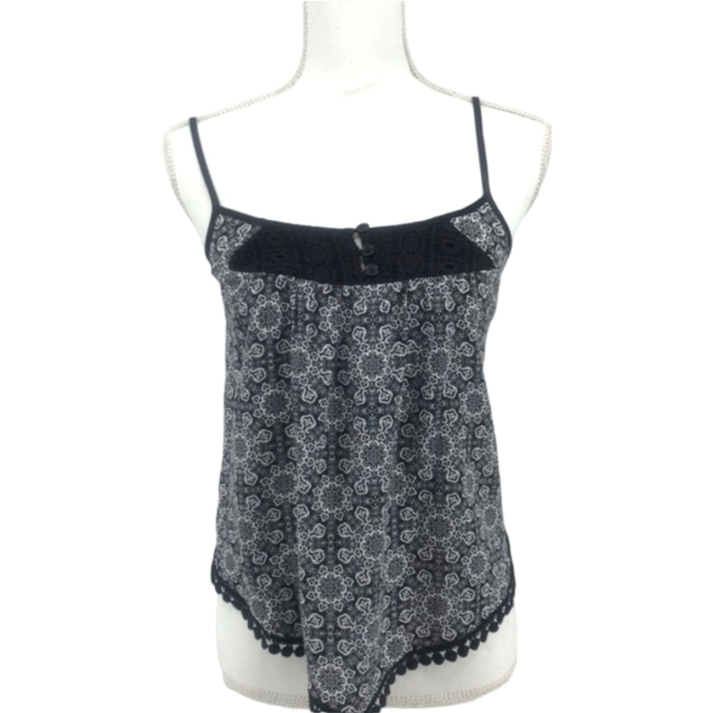 Zoe & Rose Boho Handkerchief Hem Tank Top‎ Size XS